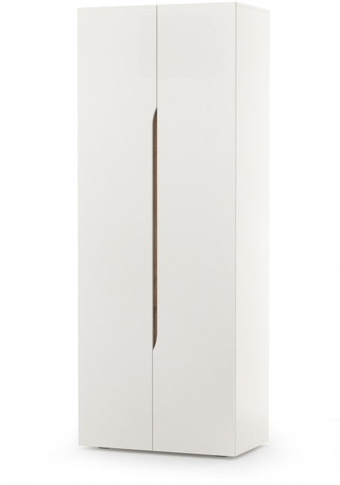 Муссон Спальня № 05, цвет белый/дуб эндгрейн элегантный/искусственная кожа белая, подъёмный ортопед, сп. м. 1600х2000 мм., б/м