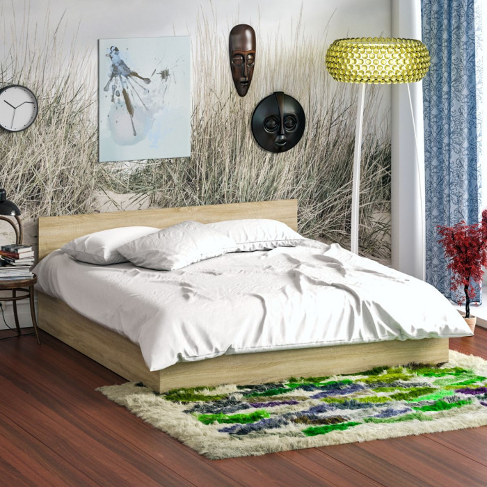 Стандарт Кровать 1800, дуб сонома