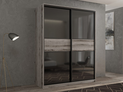 Шкаф-купе Кааппи 12 Эвок Окаменелый 120х45х230 см
