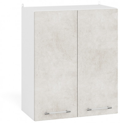 Кухня Мебель--24 ШВ600 Шкаф 60 см., корпус белый/фасад МДФ бетон лофт бежевый