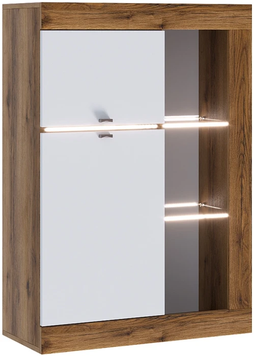 Прага Модульная Гостиная, вариант №1, делано/Белый глянец