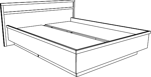 Модульная спальня "Тиффани" - Бетон пайн светлый/Дуб шале графит