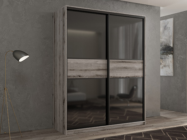 Шкаф-купе Кааппи 12 Эвок Окаменелый 120х60х230 см