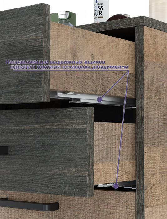 Трувор Прихожая 171, дуб гранж песочный/интра