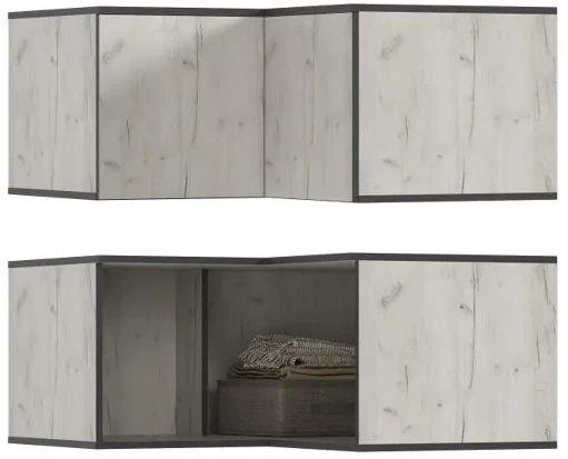 Норд Шкафы угловая композиция, Дуб крафт белый