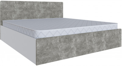 Кровать 180х200 Мадрид с настилом ДСП (МД-1), Белый/Ателье светлое