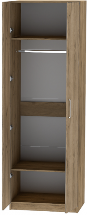 Шкаф двухдверный №1 "Иннэс-7" - Дуб крафт золотой