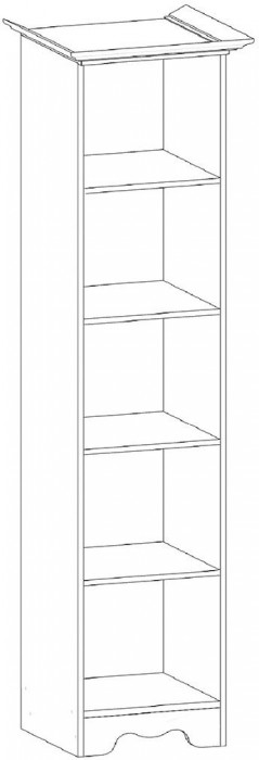 Латте 1 Шкаф однодверный Бодега Светлый / Орех Донской