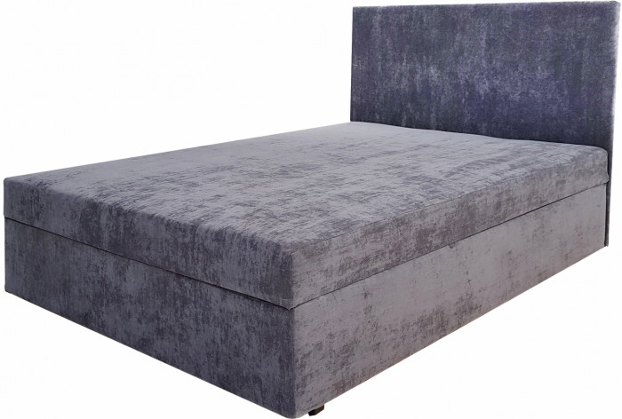 Кровать атланта с матрасом 120*190 велюр коричневый