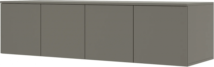 Норд Шкаф 4-х створчатый 1600 + Норд Антресоль к шкафу 1600 графит