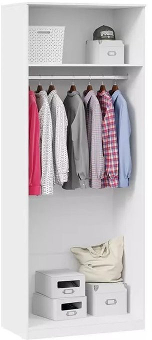 Агата Шкаф для одежды Исп.2 (Белый)