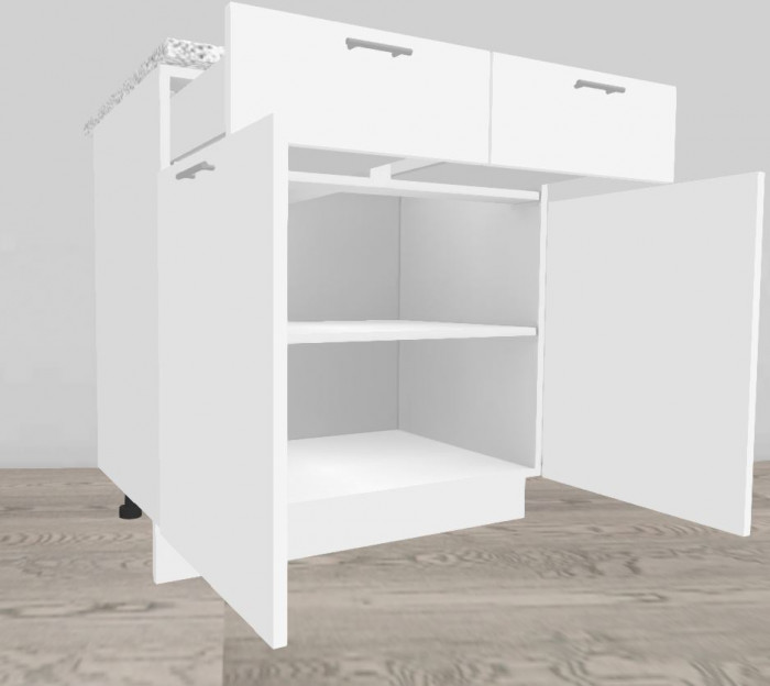 Ф-51-М Ксения (ШН1Я 800-М) МДФ белый глянец