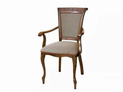 Кресло С-19 орех/агата коричневая