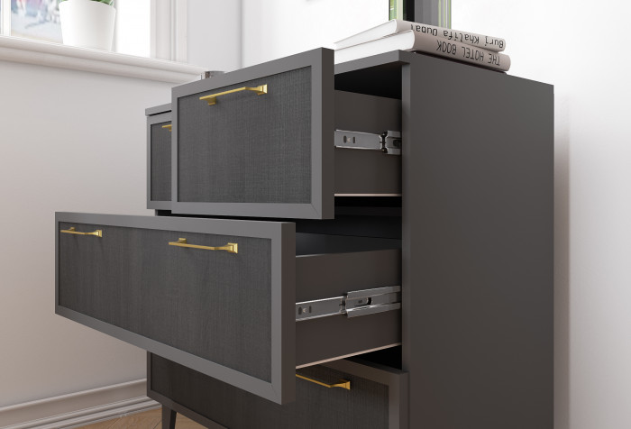 Толедо Комод малый ТК-21 графит серый