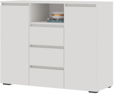 Хелен КМ 01 Комод 1202 (1.202х0.958х0.460) белый/белый