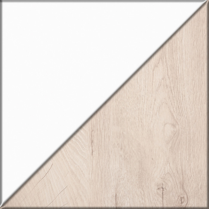 Муссон Спальня № 15, цвет белый/дуб эндгрейн элегантный, ортопед, сп. м. 1600х2000 мм., б/м