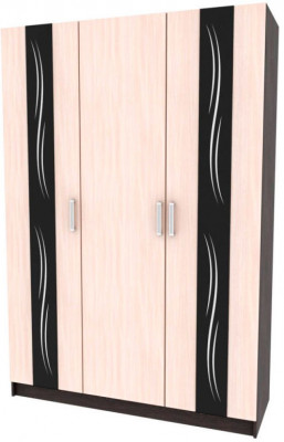 Эрика шкаф 3х ств (1500*2200*550) венге/дуб молочный