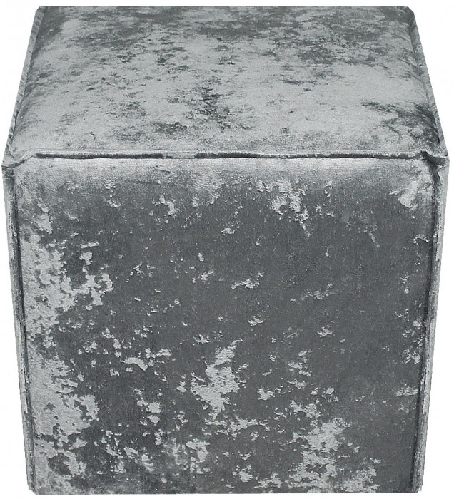 Пуф Лофт Люкс Плюш, 40х40х46, серый