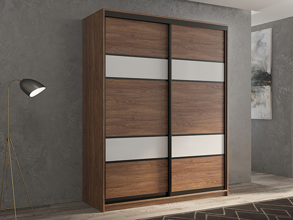 Шкаф-купе Кааппи 8 Морское Дерево Винтаж 160х60х230 см