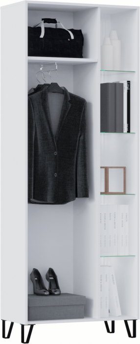 Модульная гостиная Оливия, композиция 8 (Белый, Белый глянец)