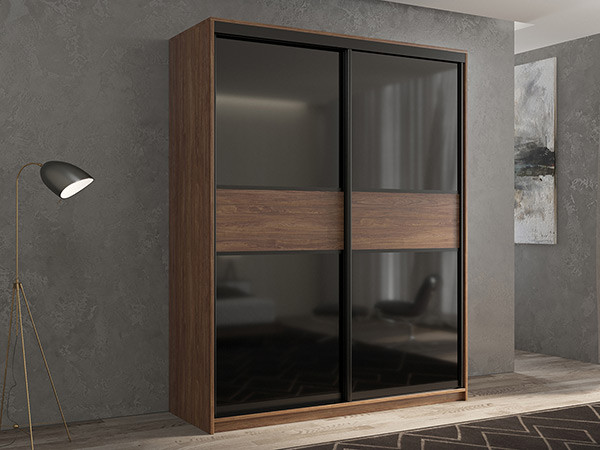 Шкаф-купе Кааппи 12 Морское Дерево Винтаж 160х60х230 см