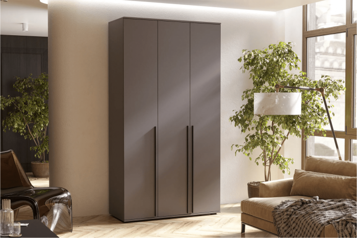 Норд Шкаф трехстворчатый 1200 + Норд Антресоль к шкафу 1200 Дуб Крафт белый