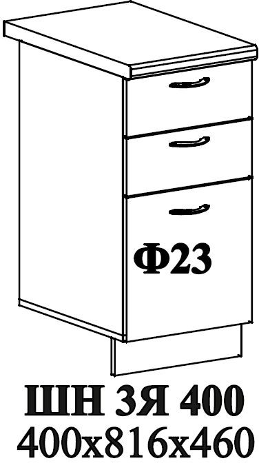 Ф-23 Мария (ШН3Я 400) МДФ белый