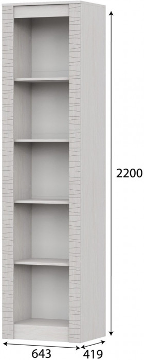 Гамма 20 Пенал глухой Серия №4 Ясень анкор светлый / Сандал светлый