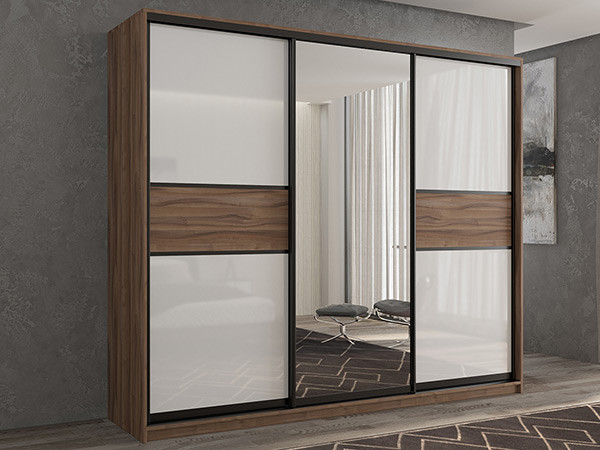 Шкаф-купе Кааппи 10 Орех Тьеполло 240х60х230 см