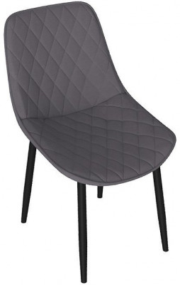 OSCAR Стул (Черный муар/Велюр L002 серо-бежевый)