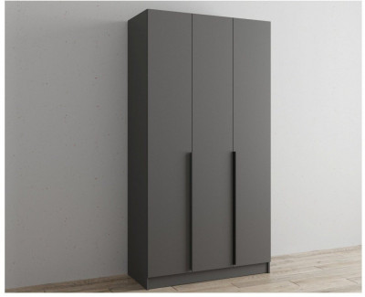 Шкаф Мадрид 1200 без зеркала графит серый