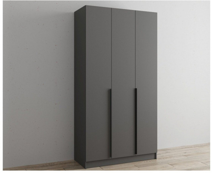 Шкаф Мадрид 1200 без зеркала графит серый