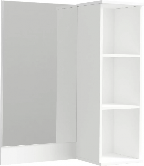 Ника Полка с зеркалом (пз800) (Белый)