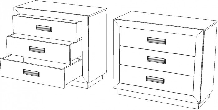 Набор мебели для спальни "Эстель" - Сосна шале/Бетон спаркс