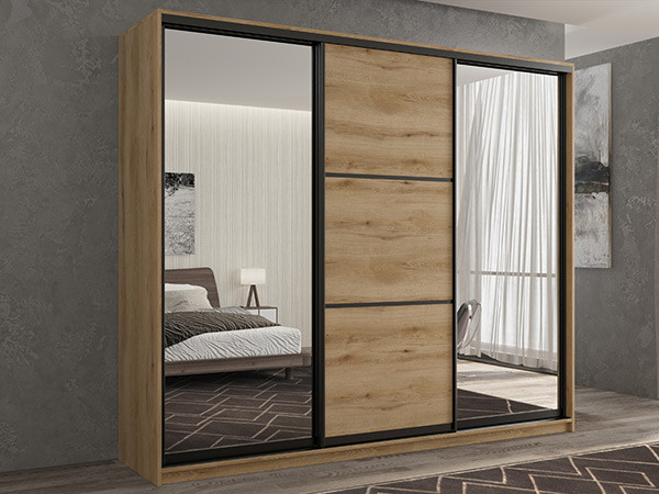 Шкаф-купе Кааппи 3 Эвок Прибрежный 180х45х230 см