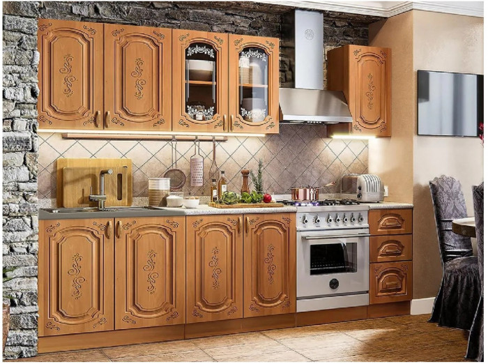 Кухня МДФ Лиза-2 2000 (Белый глянец)