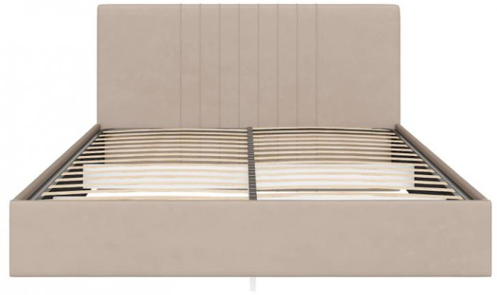 Кровать с латами Соло 140*200, Светло-бежевый