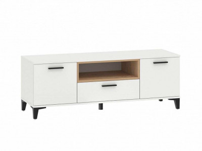 НМ 013.43 тумба ТВА Bergen белый/Дуб Бунратти