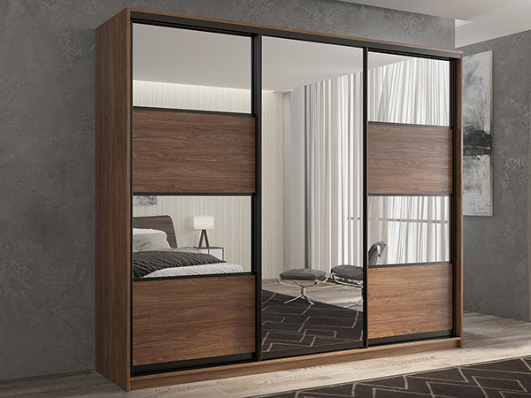 Шкаф-купе Кааппи 5 Морское Дерево Винтаж 180х45х230 см