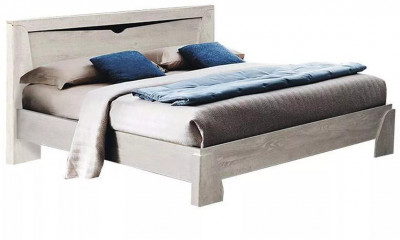 Кровать 33.08-02 с настилом Лючия 1600 Бетон пайн белый/венге