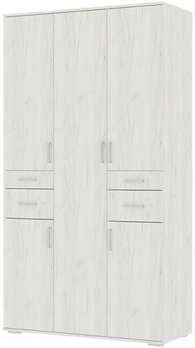 НЕЛЬСОН ШК 02 (СОЛО-2) Шкаф (1.200х2,200х0,500) дуб крафт белый/дуб крафт белый