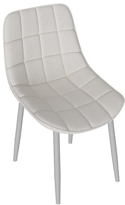 BOSTON Стул (Белый муар/Велюр V006 бирюзовый)