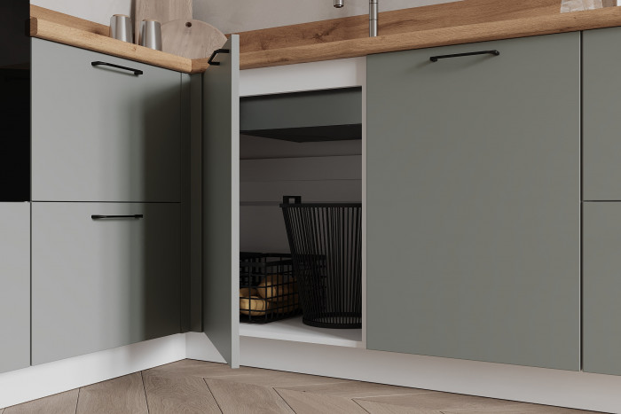 КГ Угловой 1500х2700 (с пм) Эмаль, Олива  Арника РМ в.2