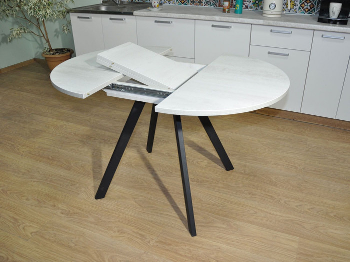 Обеденная группа Нарди / Стул Х 4 шт. / Бетон белый/черный / бид  26