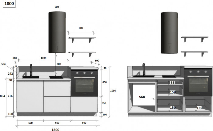КГ 1800 Эмаль, Олива Арника РМ в.3