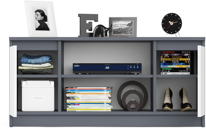 Мори Тумба ТВ МТВ1200.1, графит/белый