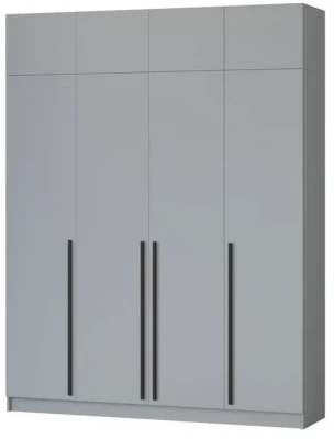 Шкаф Бастион 2000 с антресолью, Серая гавань