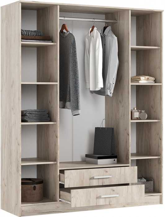 Модульная спальня Мартина, Крафт серый/Кашемир