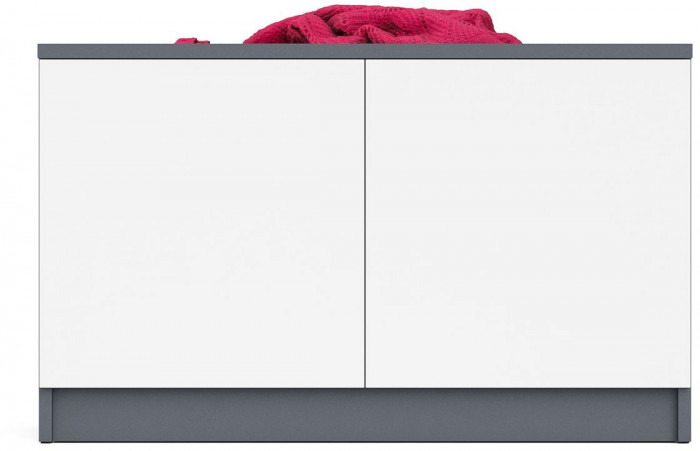 Мори Тумба/антресоль МА900.1, графит/белый