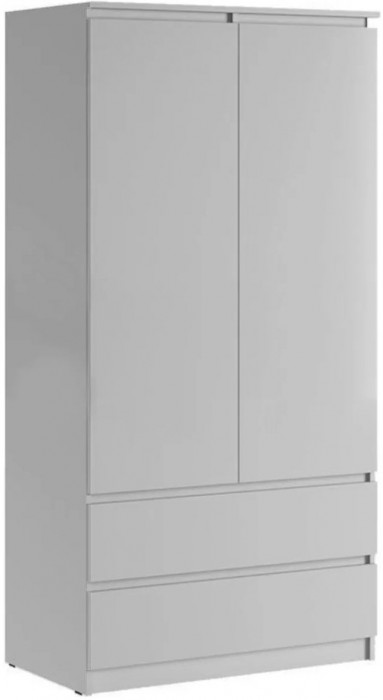 Челси Шкаф 2-х створчатый комбинированный (Графит, Графит)